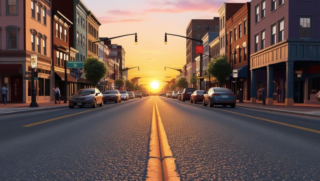 wygeneruj drogę w mieście